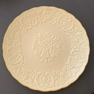 Lenox China marriage plate, round, 12.5” diameter